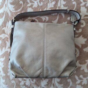 Coach Silver Shoulder Bag